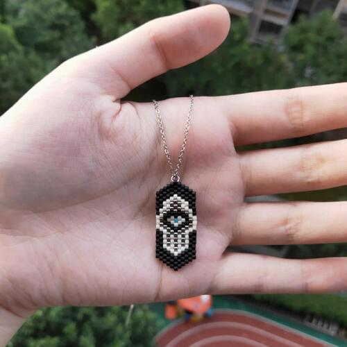 FAIRYWOO Jewelry Women Necklace Evil Eye Punk Pendant Choker Black Palm Vintage Heart Gifts Friendship Handmade mDropshipping