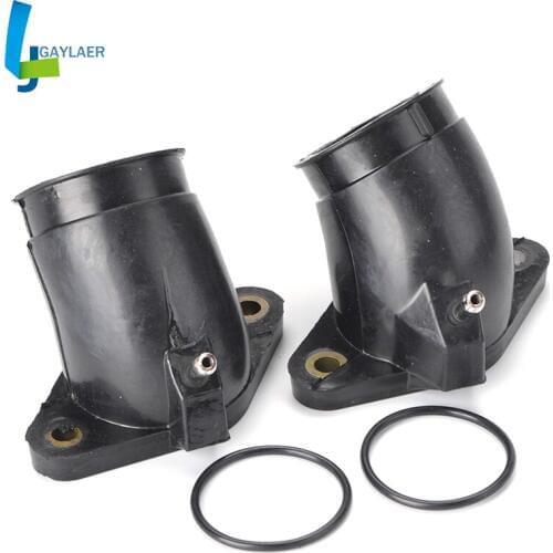 2PCS Motorcycle Carburetor Manifold Interface Adapter For Yamaha XVS400 DRAG STAR XVS650 V-STAR CUSTOM