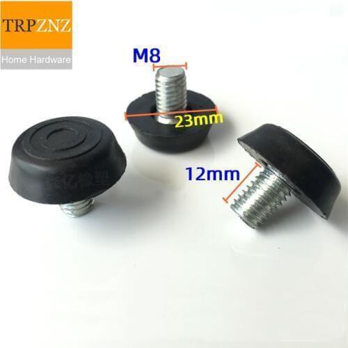 M8x18mmx20mm,round, screw adjustable foot pad, shock absorption support foot, table and chair stool heightening foot