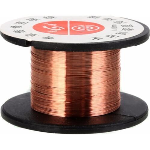 5pcs Copper 0.1mm Diameter 15m Length Copper Soldering Solder Wire PPA Enamelled Repair Reel Welding Wire for Repairing Tool