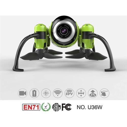 UDI U36W 2.4Ghz WIFI & FPV mini drone with camera, adjustable gyro sensitivity, built-in Gyroscope mini aircraft (Green)