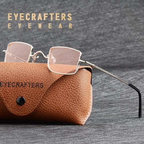Fashion Retro Polarized Mens Womens Metal Vintage Square Eyecrafters Steampunk Sunglasses Coating Lens Mirrored Eyewear