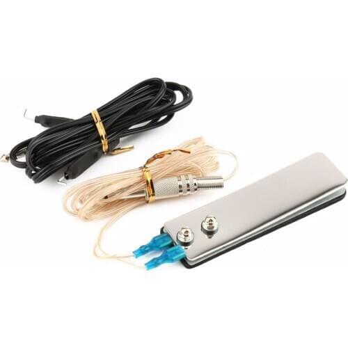 Pro Tattoo Machine Accessories Kit Mini Stainless Steel with Foot Switch Pedal Tattoo Supplies & Clip Cord Power Supply Unit