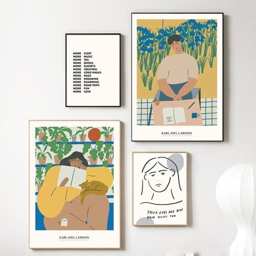 Wall Art Study Room Decor The Unique Canvas Printings Renaissance Style of Retro Fashion Characters Posters and Prints Painting