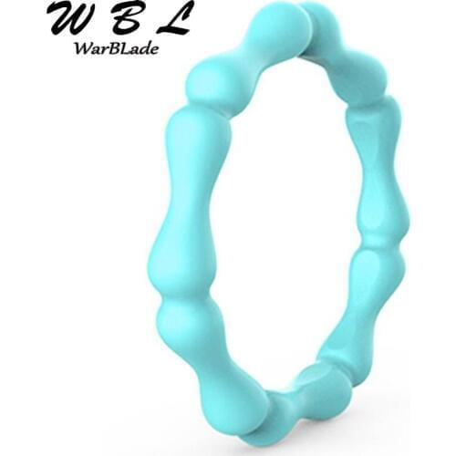 WarBLade 2019 New Bamboo Silicone Rings 3mm Hypoallergenic Flexible Sports Silicone Finger Ring For Women Wedding Rubber Bands