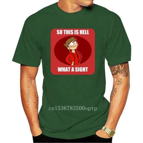 New Men tshirt Short sleeve EDDSWORLD TORD SO THIS IS HELL T SHIRT AND MORE Slim Fit T Shirt tee tops Women t-shirt