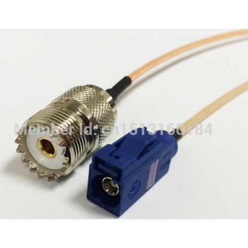 New Modem Coaxial Pigtail UHF Female Jack Connector Switch FAKRA Connector RG316 Cable 15CM 6" Adapter