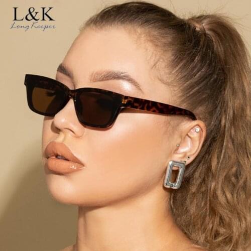 Vintage Small Rectangle Sunglasses Women Luxury Brand Travel Sun Glasses Female Retro Square Cat Eye Eyewear Zonnebril Dames