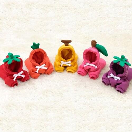 Dog Clothes Kitten Shirt Cute Fruit Jacket Winter Warm Fleece Clothing For Small Medium Dogs Fashion Hoodie Chihuahua Supplies