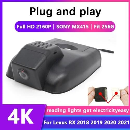 Easy to install Car DVR Video Recorder Dash Cam Camera For Lexus RX 2018 2019 2020 2021 full hd 2160P Novatek 96675+SONY MX307