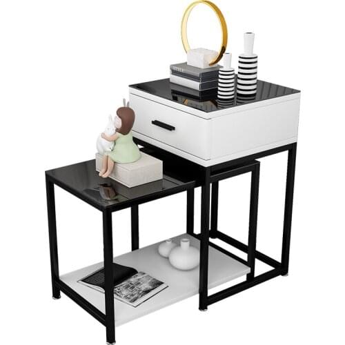 Simple side sofa side cabinet small tea table living room sofa side storage cabinet narrow corner long cabinet