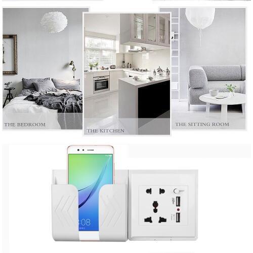 USB Power Socket Double USB Port Socket With EU Plug Home Wall Charger Adapter Wall Charger Adapter Charging