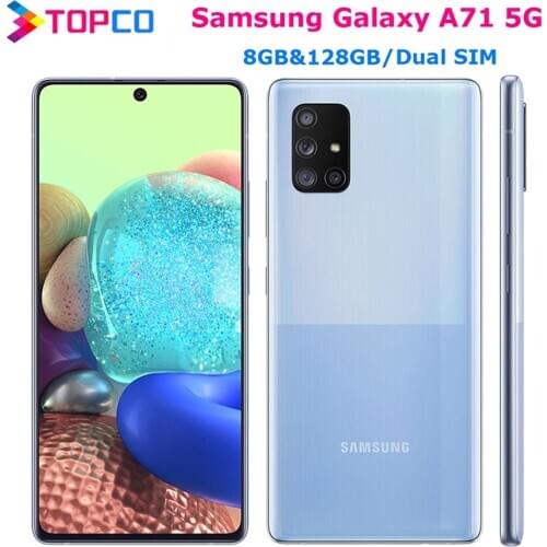 Samsung Galaxy A71 5G A7160 Dual Sim Octa Core 6.7" 4 back Cameras 8GB&128GB Original Mobile Phone NFC