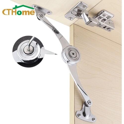 Randomly Stop Hinges Hydraulic Adjustable Kitchen Cabinet Door Polish Hinge Support Tie Rod Furniture Lifting Fold Stay Hardware