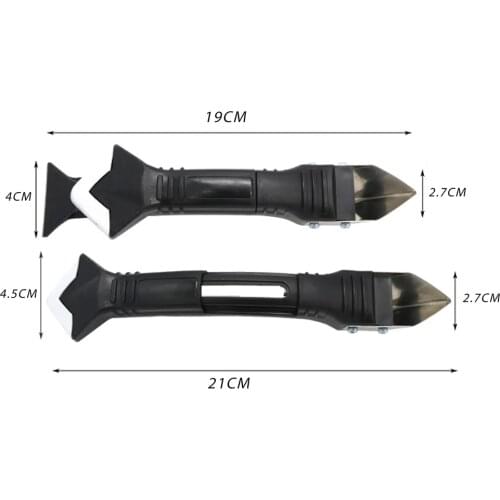 6pcs/set 3 in 1 Silicone Caulking Tools Silicone Trowel Residue Scraper for Kitchen Bathroom Wall Floor Tile Sink ALI88