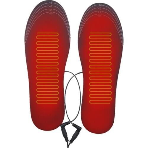 USB Heated Shoe Insoles Electric Foot Warming Pad Feet Warmer Sock Pad Mat Winter Outdoor Sports Heating Insoles Winter Warm