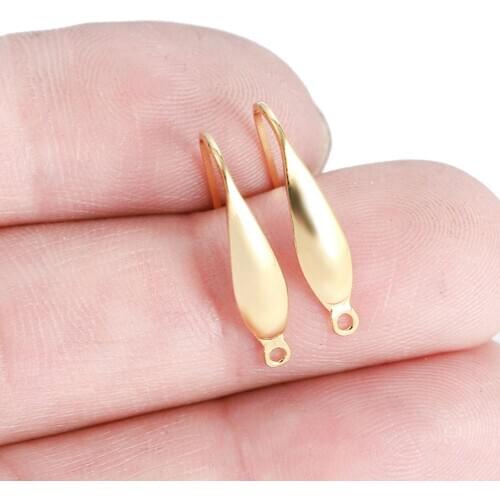 20Pcs/Lot Stainless Steel French Earring Hooks Not Allergic Ear Hook Clasps For DIY Jewelry Making Findings