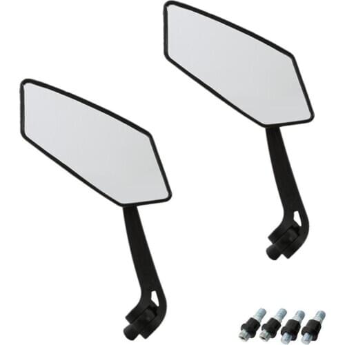 Motorcycle Rear View Mirror Cycling Wide Range Back Sight Reflector Adjustable Mirrors for Electrombile Choppers Cruiser Scooter