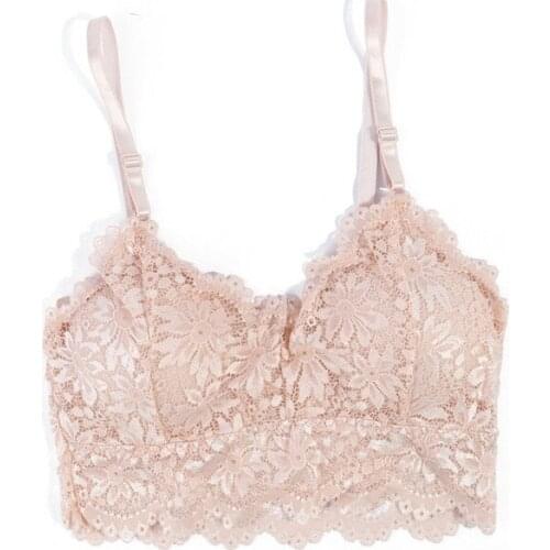 1pcs Sexy Women V-Neck Vest Lace Floral Harness Hollow Camisole New Arrival Underwear Summer Crop Tops Women Intimates Clothes