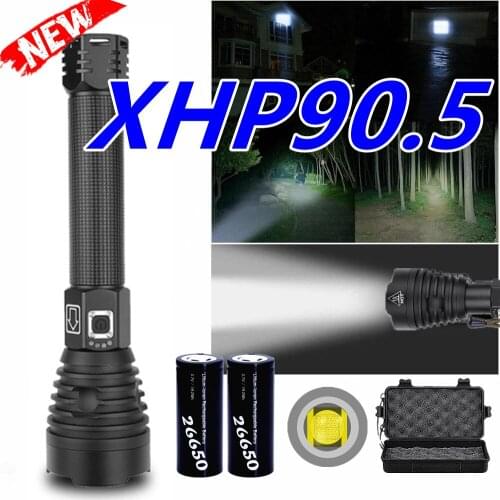 2021 9000000LM XHP90.5 LED Flashlight Torch most powerful ZOOM Flashlight 26650 USB Torch Lantern 18650 Hunting Lamp Hand Light
