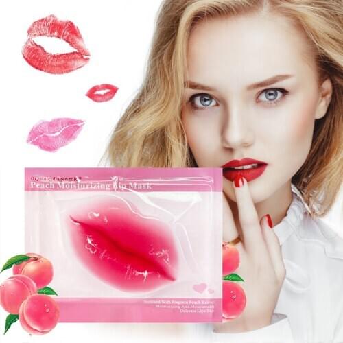5-12packs Crystal Collagen Lip Mask Gel Pads Anti Aging Moisturizing Essence Gel Patch Lip Masks Lips Care Enhancer Plumper