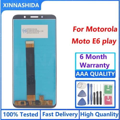 5.5" For Motorola Moto E6 Play XT2029 XT2029-1 LCD Display Touch Screen Digitizer Assembly For Moto E6 Play LCD