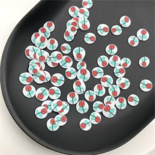 50g Rose Polymer Clay Slices Sprinkles for Kids Diy,Craft/Nail Art/Scrapbook Decoration,Filler Polymer Clay Embellishments