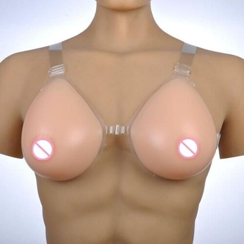 500g/pair A cup 100% nude/brown medicine Silicone Breast Boob Forms Enhancer For Mastectomy Crossdress Transvestite user