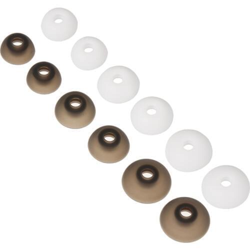 6 Pairs 12 PCS random color size S M L Silicone 3.0mm Earbuds Cushion Earcaps Ear Pads For In-ear Wireless TWS BT Earphones