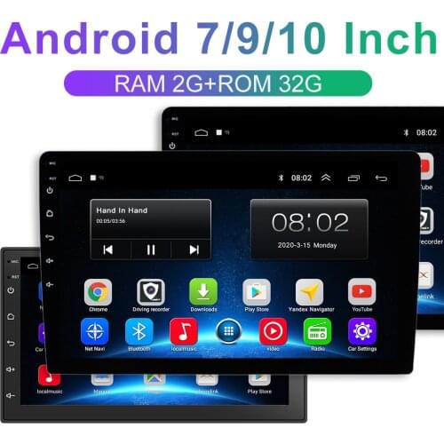 9/10 inch 32G R0M 2 din Car Android 9.0 radio Multimedia Player for Nissan Toyota i Kia Volkswagen Suzuk Hyunda Renault Honda