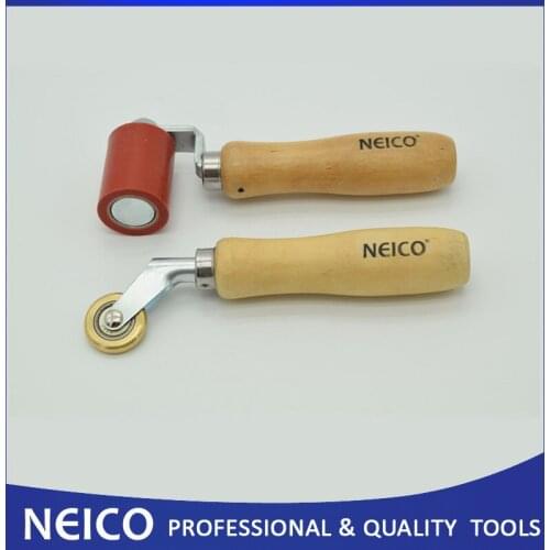 Free Shipping, 2PCS 45mm Silicone Pressure Roller With 6mm Brass Penny Roller , Seam Rollers Tools Set