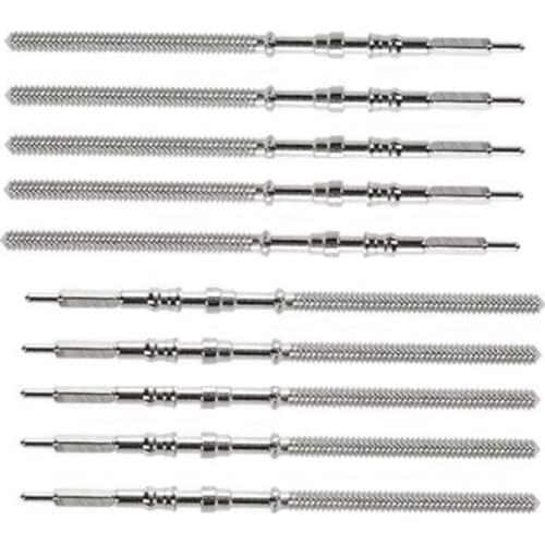 10Pcs Movement Watch Steel Stem Crown Kit Watch of Parts NH35 NH36 NH38 NH39 Movement Watch Stem Spare Parts