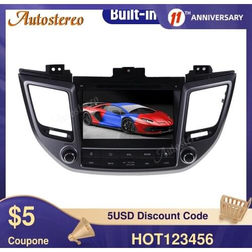 For Hyundai Tucson IX35 2014-19 Wireless Carplay Android10 128GB Car GPS Navigation Head Unit Multimedia Player Radio DVD Player