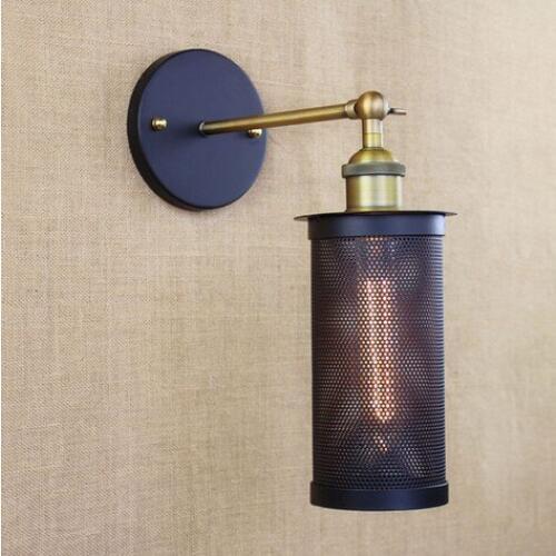 Edison Retro Loft Style Sconce Vintage Wall Light For Home Antique Industrial Wall Lamp Iron Net Lighting Lampara Pared