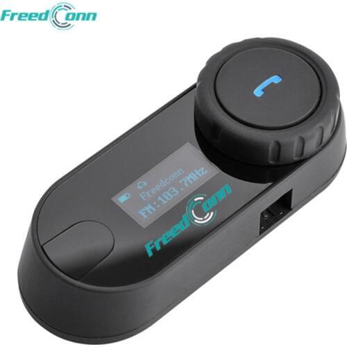 2pcs FreedConn TCOM-SC LCD Screen 800M Bluetooth Motorcycle Motorbike Helmet Intercom Stereo Headset FM Radio For 3 Riders
