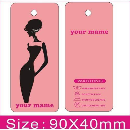 Custom 500PCS clothes tags ,print your logo on tags 300gsm Paper free shipping suit for women dress