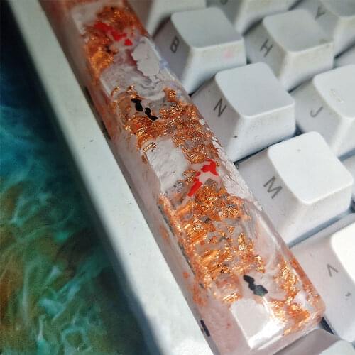 Handmade Whale Resin Keycaps MX switches Mechanical keyboard cover For ESC Shift Backspace creative customized keycaps