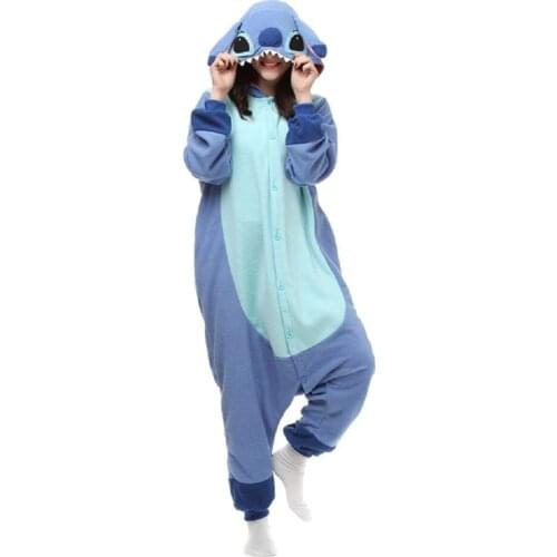 Princessdresscode Animal Onesie Adult for Women Men Pajamas Cosplay Sleepwear Stitch Costume Cartoon Outfit