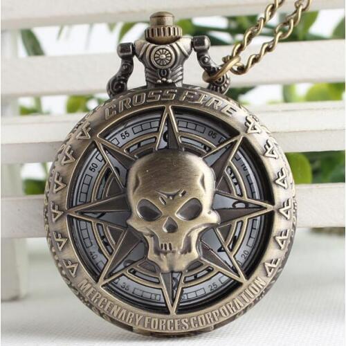 Cross Fire Bronze antiques pocket watches gift PO5548