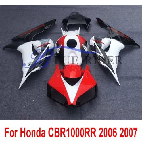 Hot Injection Mold Full Fairing Kit Bodyworks Fit For Honda CBR1000 RR 2006 - 2007 CBR 1000RR 06 -07 Black White Red