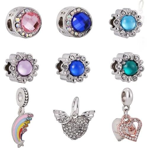 BRACE CODE 2Pcs/Lot Direct Selling Panjia Bracelet Pendant 2021 New Pendant DIY Jewelry Accessories Direct Delivery