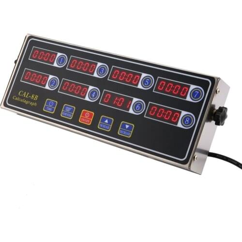 Calculagraph CAL-8B Portable 8 Channel Digital LCD Display Timing Clock Shaking Reminder Kitchen Cooking Timer Dropshippi