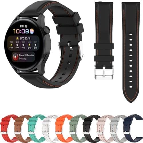 22mm Silicone Watchbands For Huawei Watch 3 Strap Quick Release Sport Replace Bracelet Wristband For Huawei Watch 3 Pro Correa