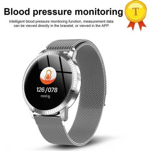 Smart Watch Blood Pressure monitoring sleep tracker leather strap soft and smooth 1.22"IPS Smartwatch wristwatch PK H2 H1
