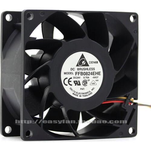 Brand new DELTA FFB0824EHE 8038 24V 0.75A cooling fan