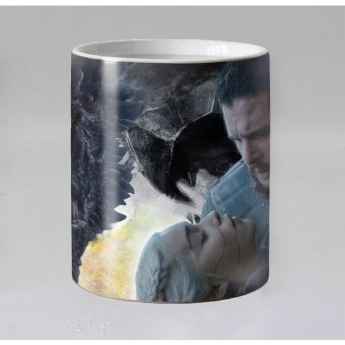 Heat sensitive coffee mugs ceramic magic Color changing tea cup mug best gift for friends