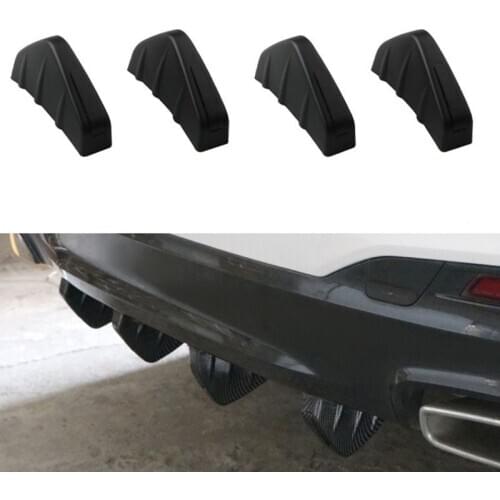 Universal Car Rear Bumper Spoiler Diffuser Shark Fin Protect Cover for Volvo S40 S60 S80 XC60 XC90 V40 V60 C30 XC70 V70