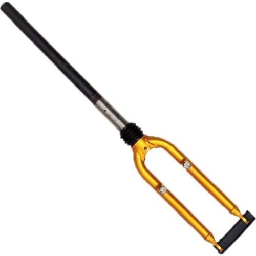 20 inch BMX folding bicycle damping rubber shock absorber front fork Aluminum alloy V front fork Open 74mm Bike Accessorie Parts