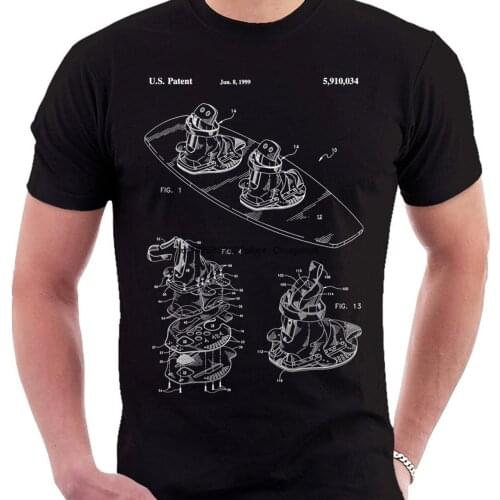 Wakeboard Patent Print T Shirt Patent Prints Patent Art T Shirt Vintage Blueprint Art Wakeboard