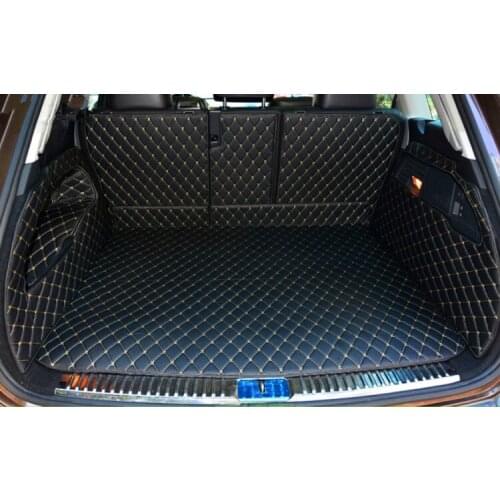 High quality! Special car trunk mats for Volkswagen Touareg 2018-2011 waterproof boot carpets cargo liner mats for Touareg 2016
